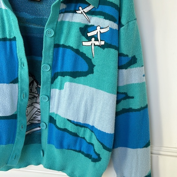 BoxLunch Studio Ghibli Spirited Away Chihiro & Haku Scenic Cardigan XS Juniors - Picture 12 of 12